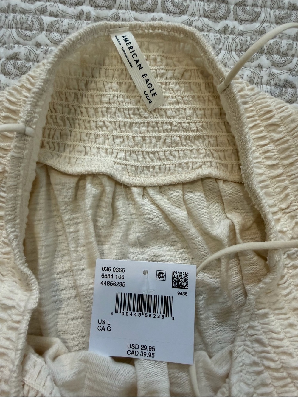 AE Sunchaser Babydoll Smocked Tank - L - NWT! - Picture 10 of 12